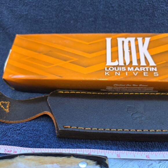 Hunting Bowie Knife 12.75 Inch Custom Forged Damascus Blade LMK Knives #9694 - Picture 5 of 7